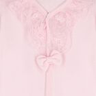 Baby Girl Pink Lace Tulle Babygrow & Headband Set, 1, hi-res