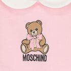 Baby Girls Pink Teddy Bear Logo Babygrow, 2, hi-res