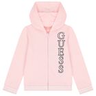 بدلة بنات رياضية بالشعار باللون الوردي, 1, hi-res