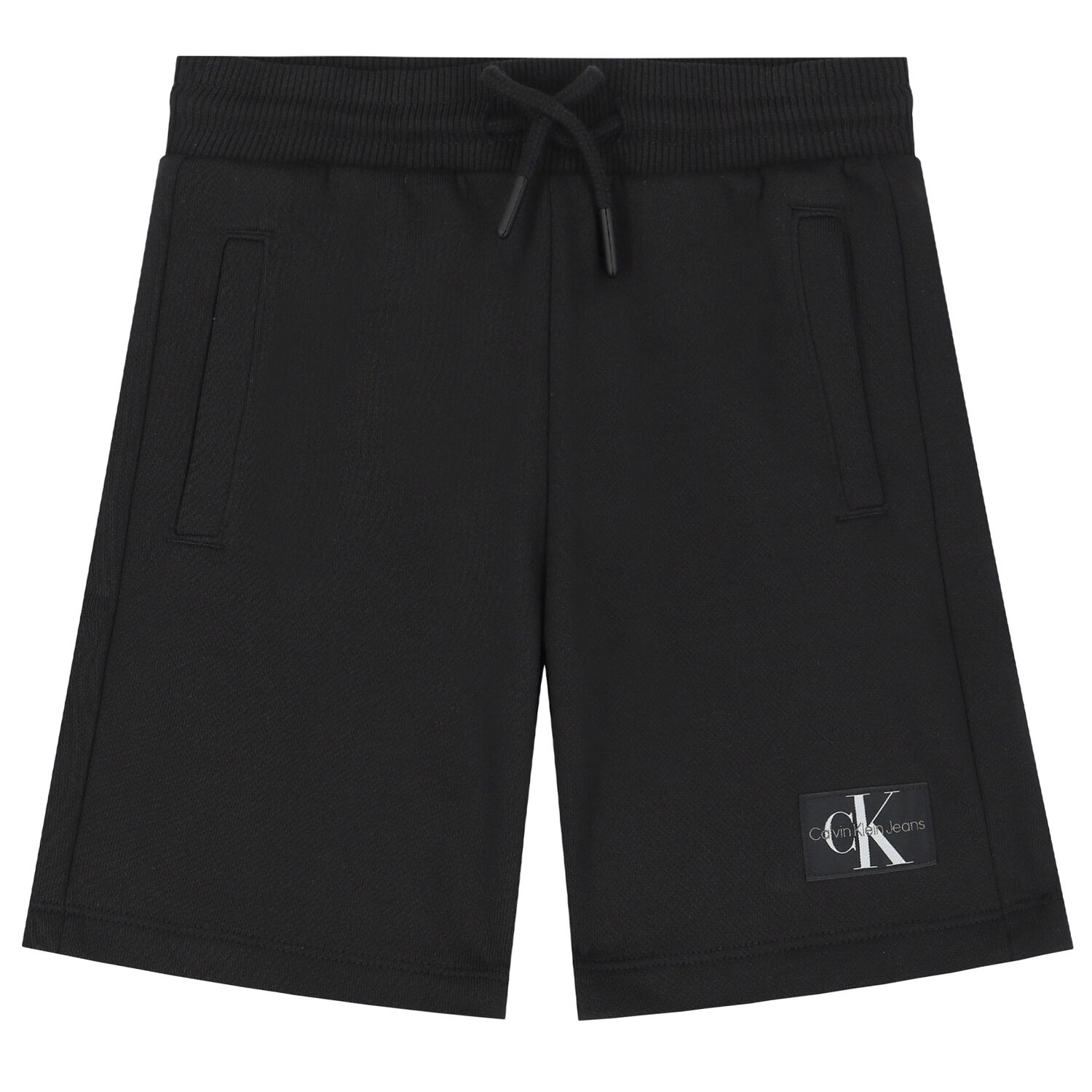 Boys Black Logo Shorts, 1, hi-res