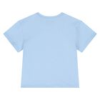 Younger Boys Blue Logo T-Shirt, 2, hi-res