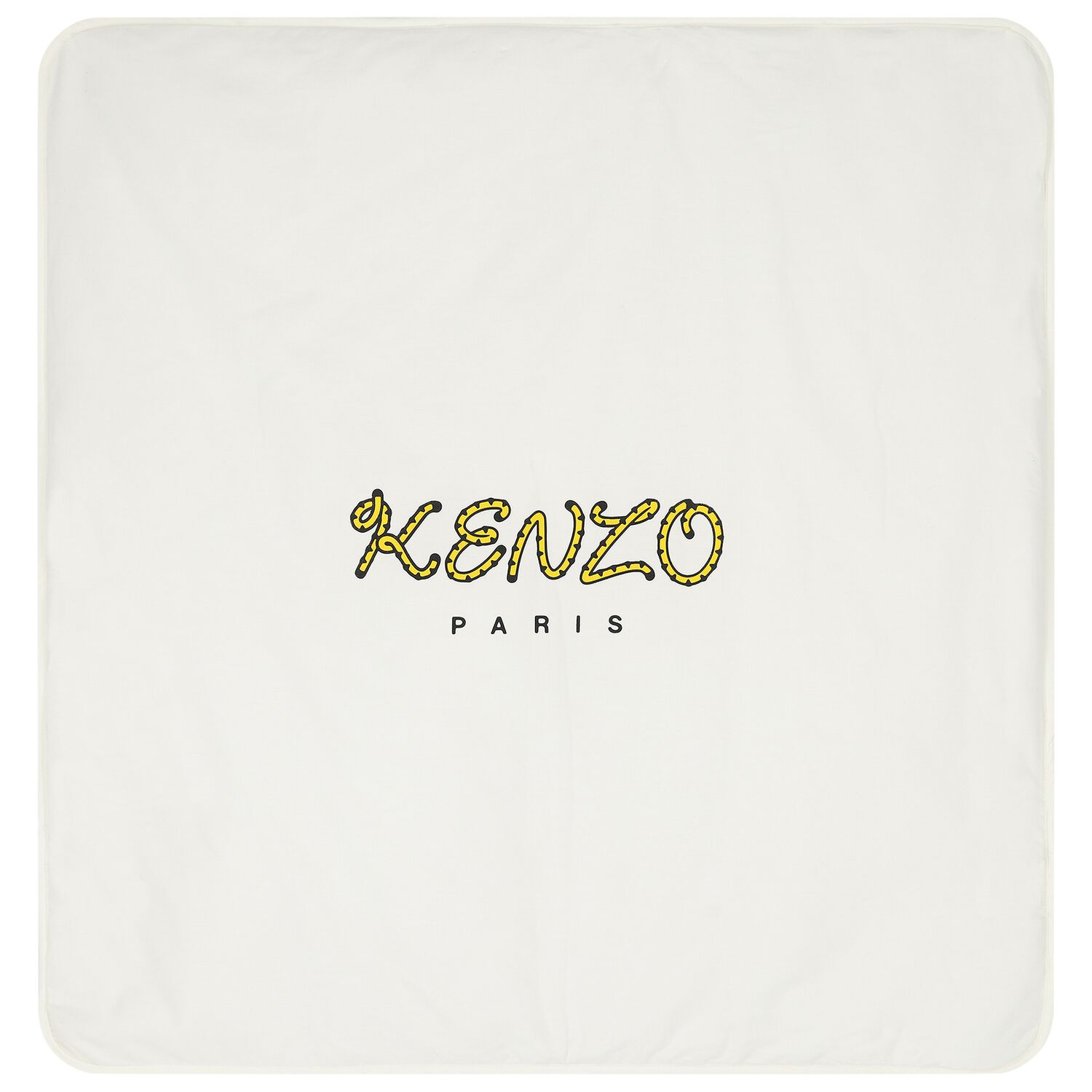 Ivory & Beige Tiger Logo Baby Blanket, 1, hi-res