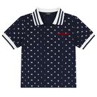 Boys Navy Blue Logo Polo Shirt, 1, hi-res