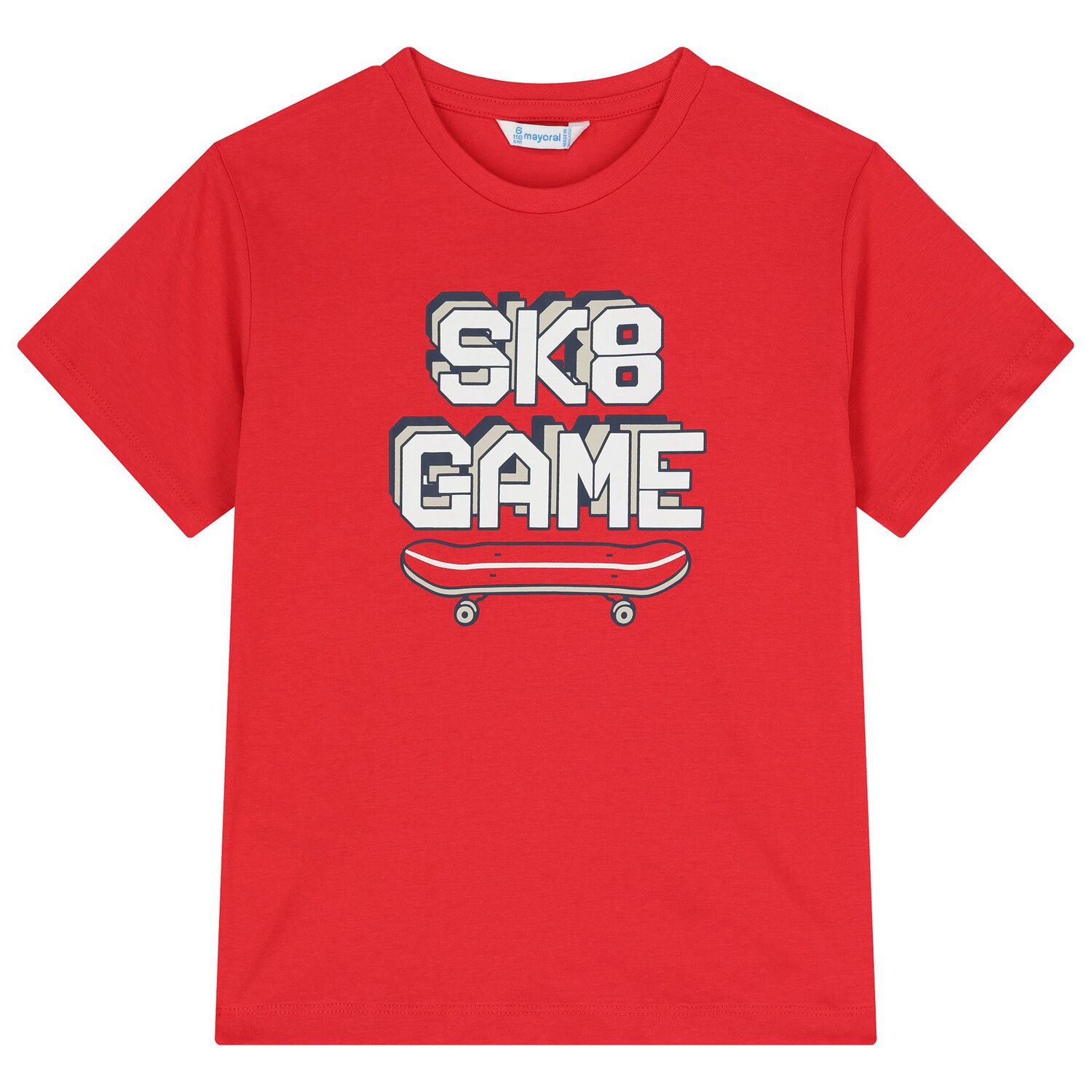 Boys White, Red & Navy Blue Shorts Set, 1, hi-res