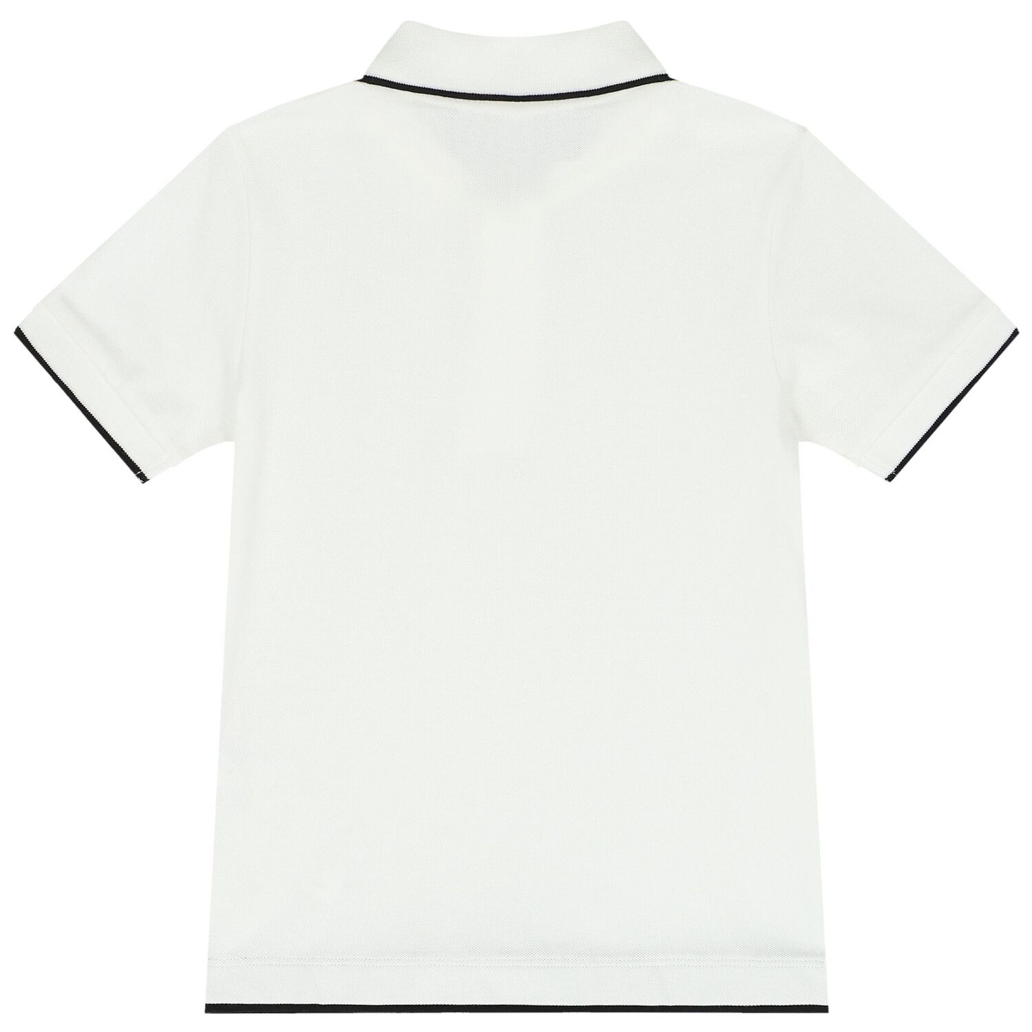 Boys White Logo Polo Shirt, 2, hi-res