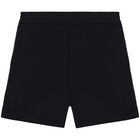 Younger Boys Navy Blue Logo Shorts, 1, hi-res