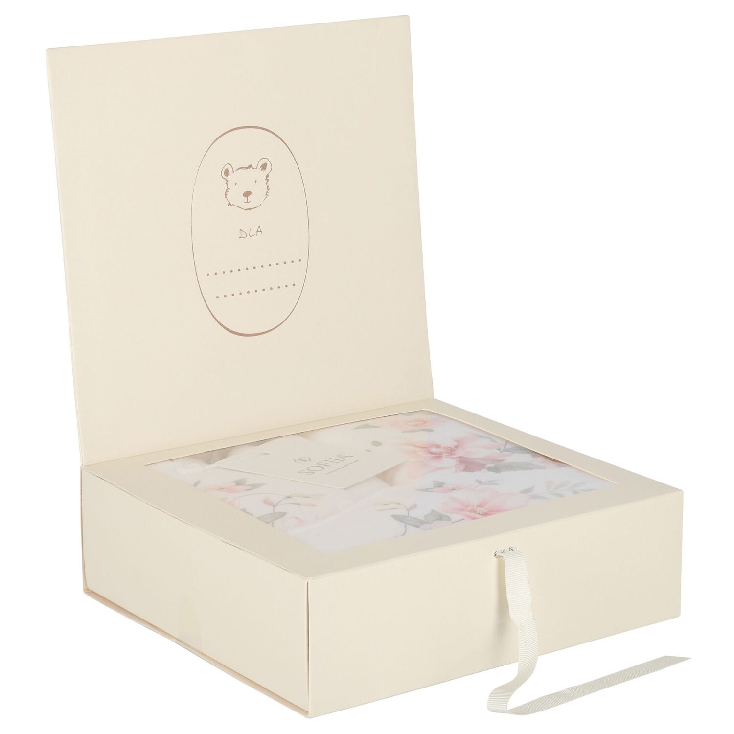Baby Girls Ivory Floral Babygrow Gift Set, 2, hi-res image number null