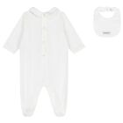Ivory Bunny & Logo Babygrow Gift Set, 1, hi-res