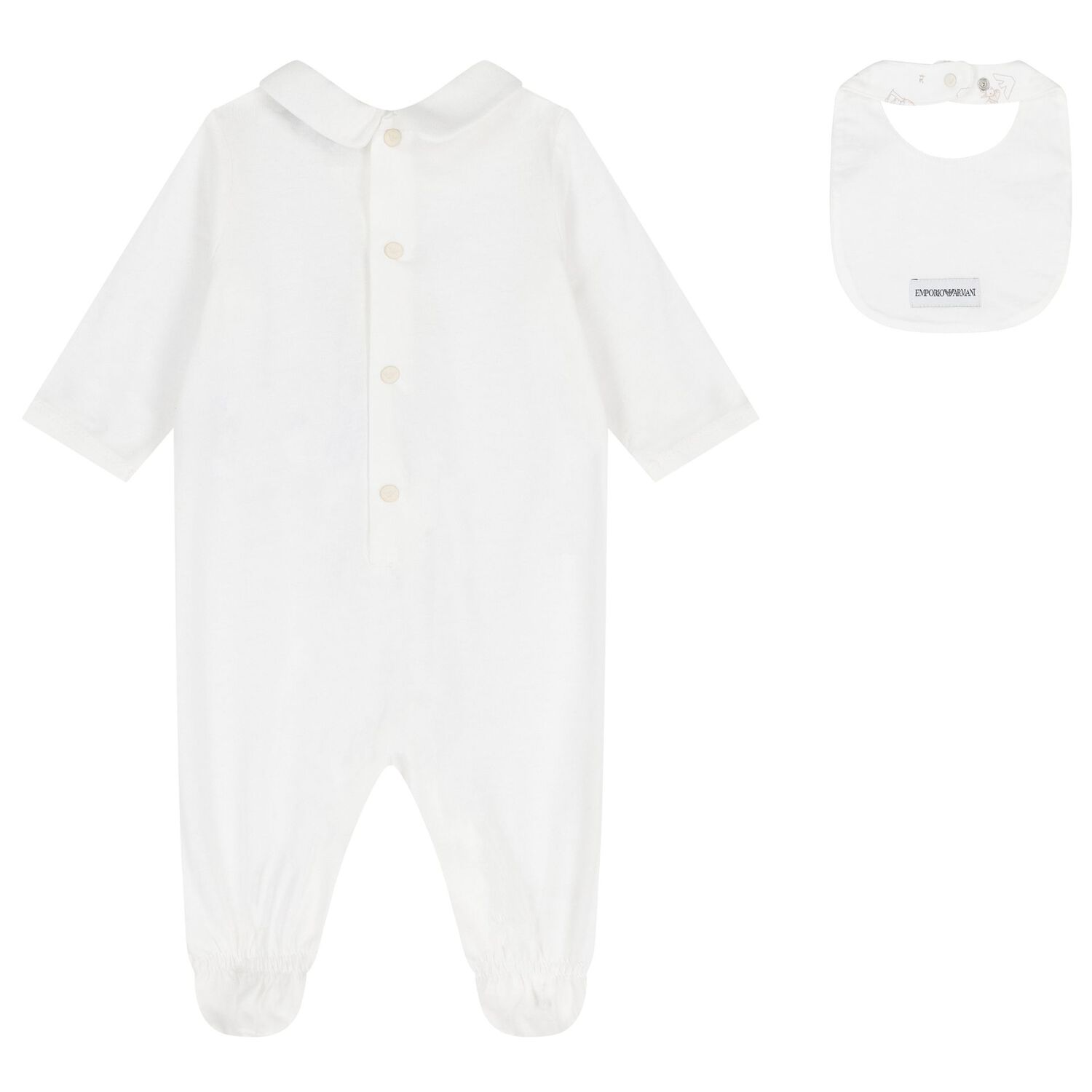 Ivory Bunny & Logo Babygrow Gift Set, 1, hi-res