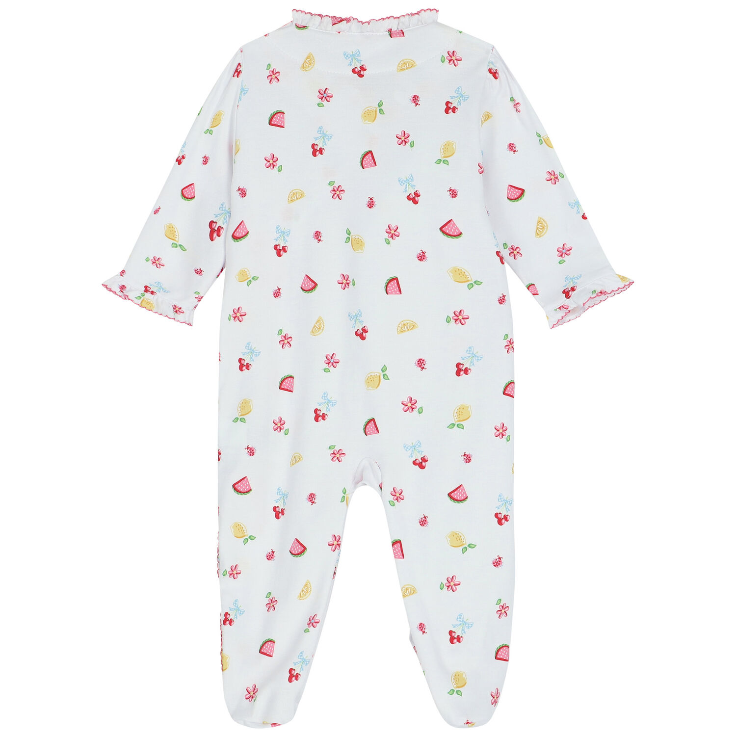 Baby Girls White Tropical Dreams Babygrow, 1, hi-res