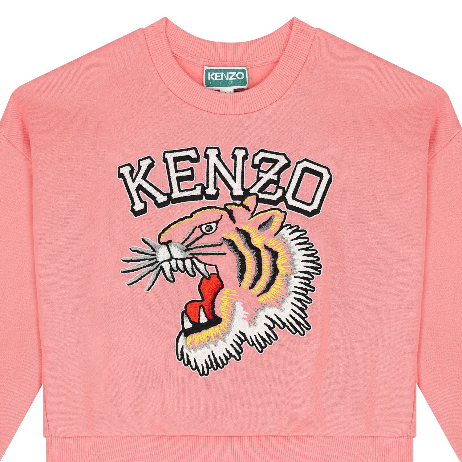 سويتشيرت بنات بالشعار باللون الوردي, 1, hi-res image number null