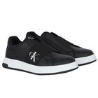 Black Logo Trainers, 2, hi-res