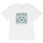 Boys White & Blue Logo Shorts Set, 1, hi-res