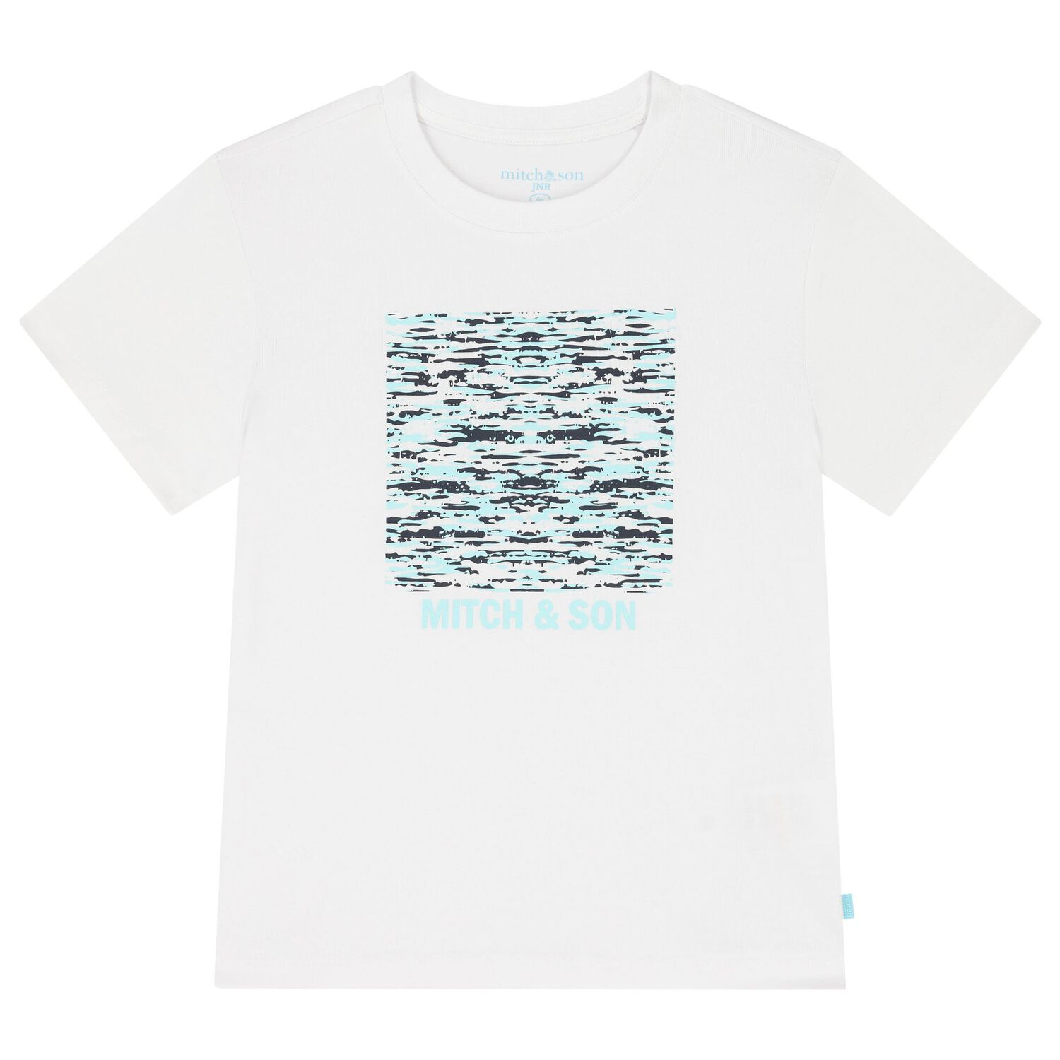 Boys White & Blue Logo Shorts Set, 1, hi-res image number null