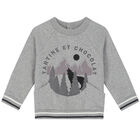 Baby Boys Grey Logo Tracksuit, 1, hi-res
