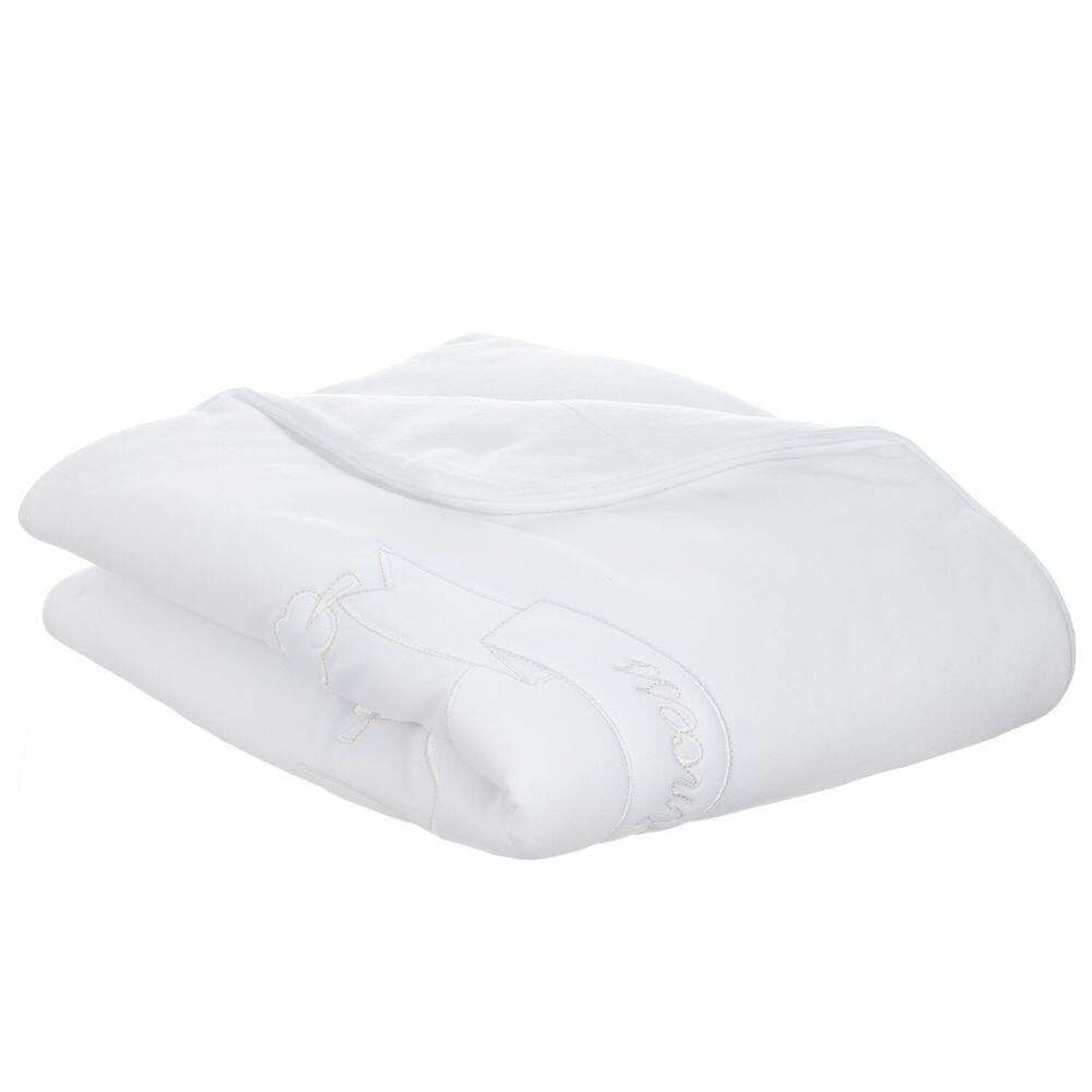 Baby White Cotton Blanket, 1, hi-res