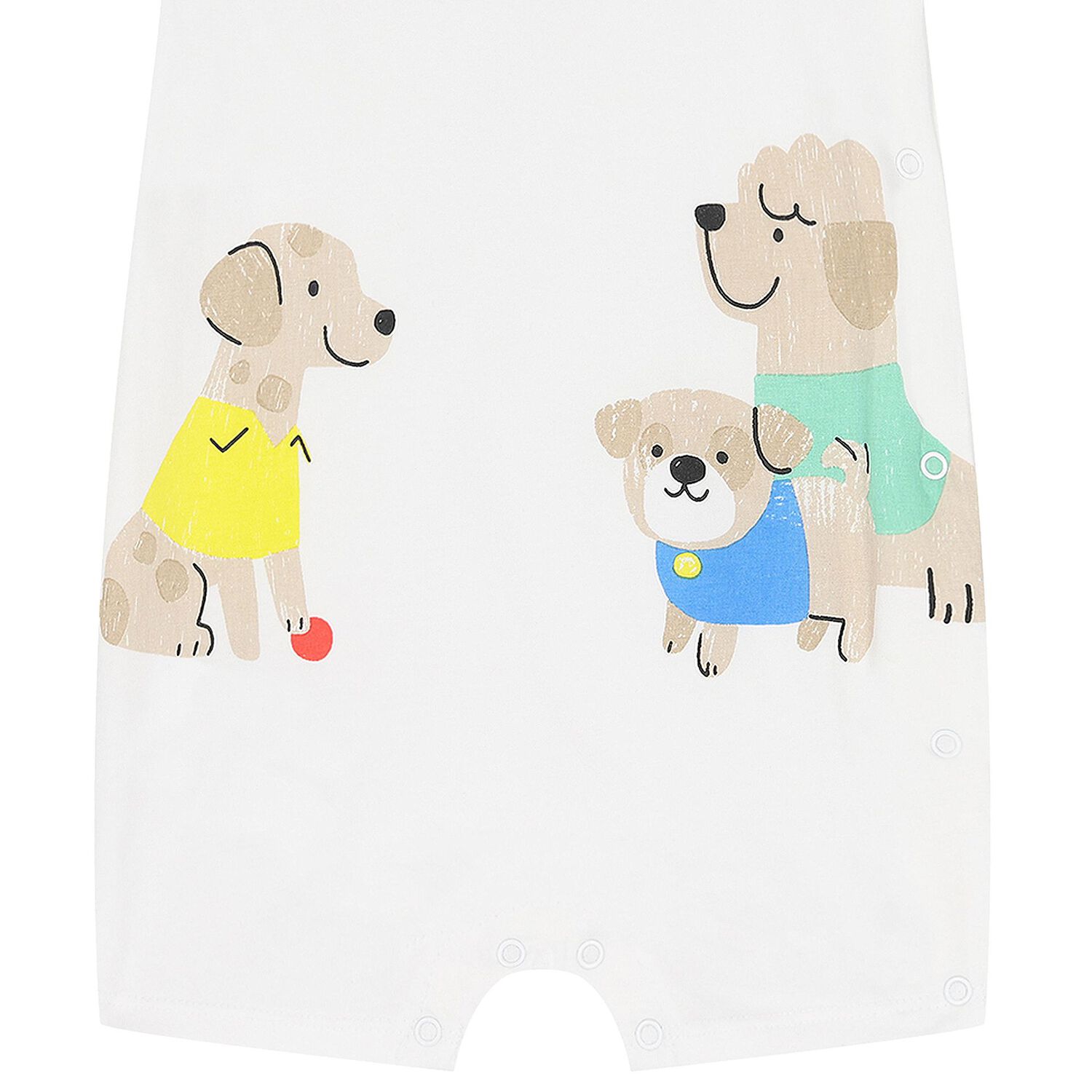 Baby Boys White & Green Rompers ( 3-Pack ), 1, hi-res