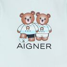 Baby Boys Blue Logo Babygrow, 2, hi-res