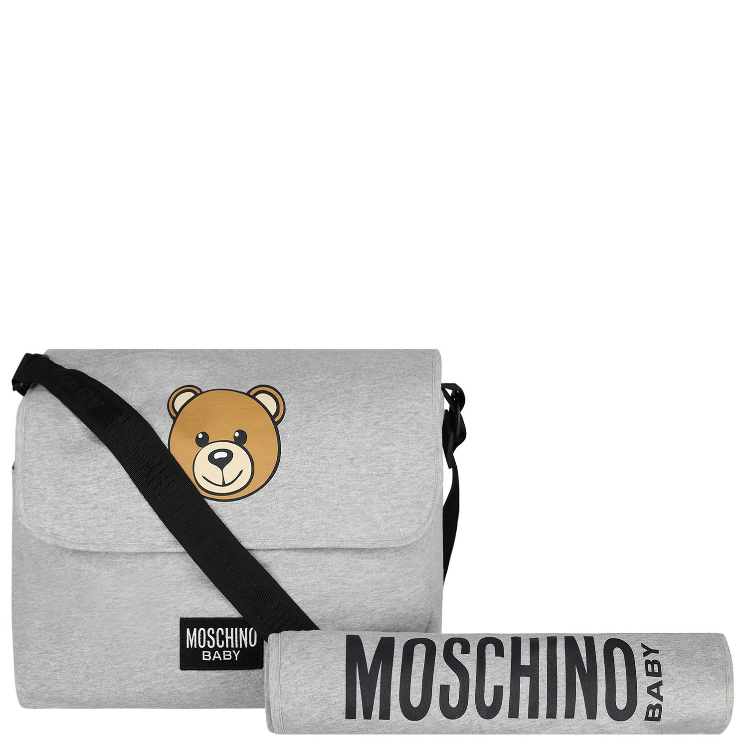 شنطة مواليد بشعار تيدي باللون الرمادي للأطفال, 7, hi-res image number null