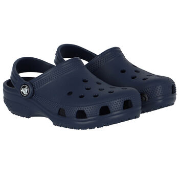Navy Blue Classic Clogs Sandals