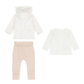 Ivory & Beige 3 Piece Baby Tracksuit
