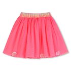 Girls Pink Seashells Tulle Skirt, 1, hi-res
