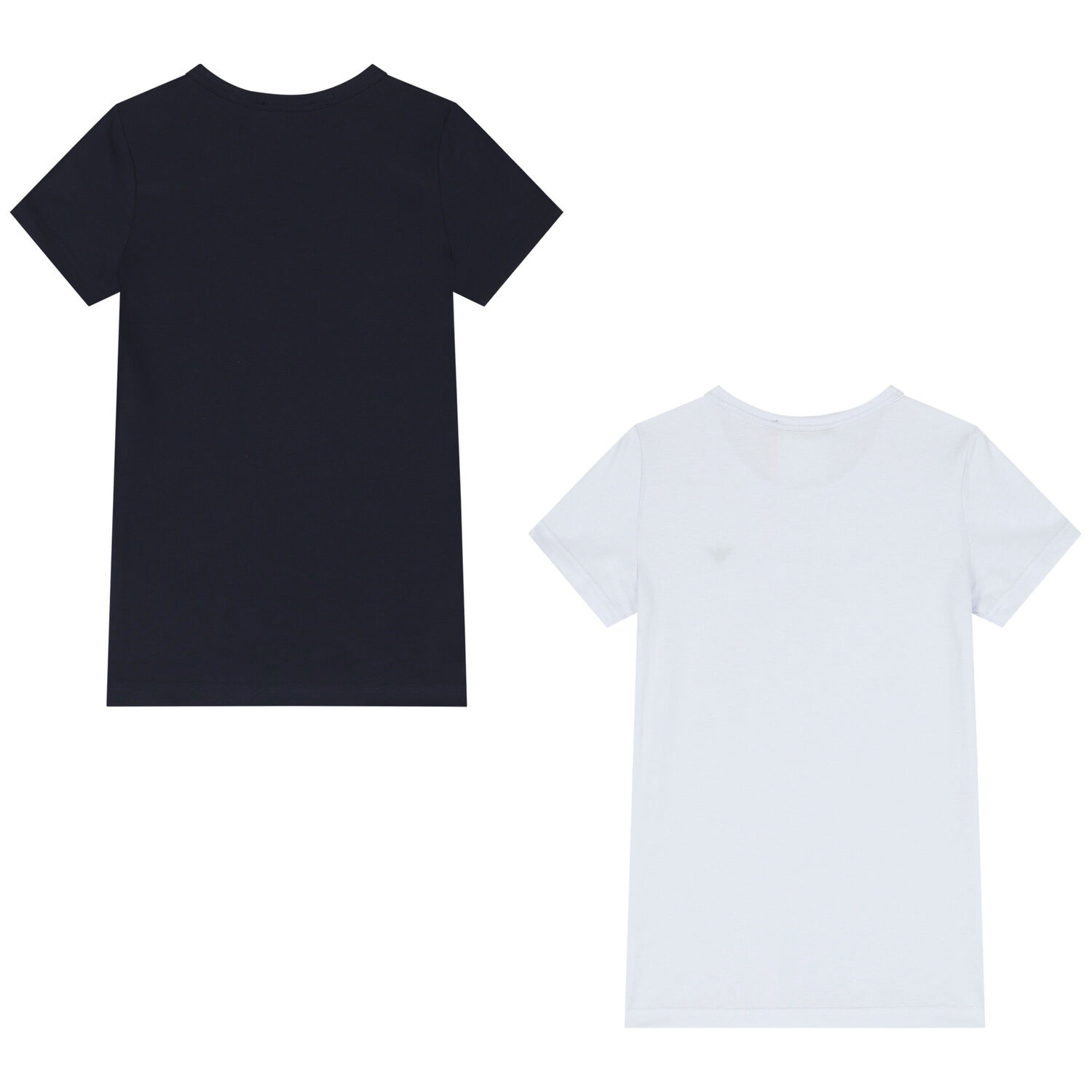 Boys White & Navy Blue Logo T-Shirts ( 2-Pack ), 1, hi-res image number null
