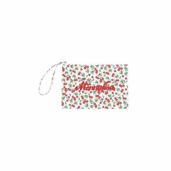 Girls White & Red Cherry Print Bag