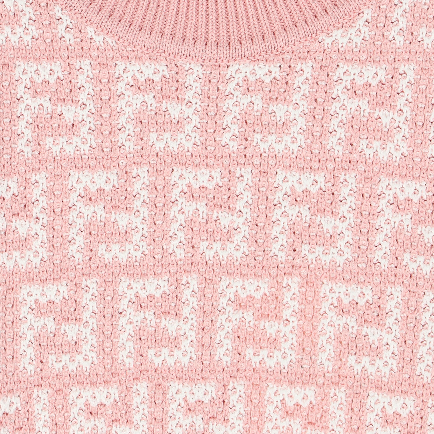 Girls Pink FF Logo Knitted Sweatshirt, 1, hi-res