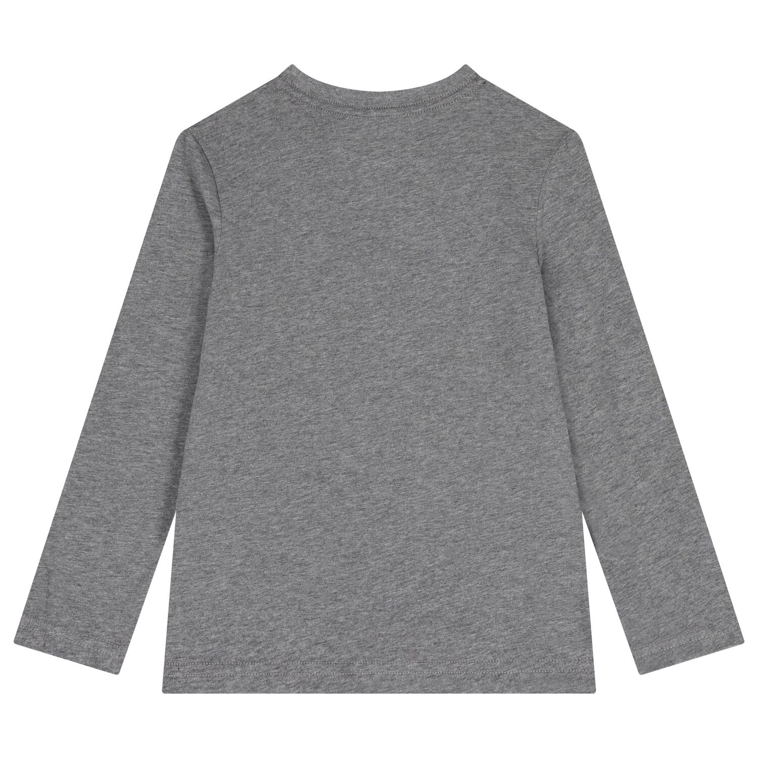 Boys Black & Grey Cotton Logo Long Sleeve Top( 2-Pack ), 2, hi-res