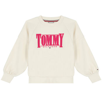 Girls Ivory Logo Sweatshirt