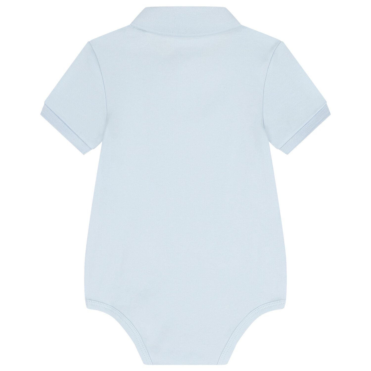 Baby Boys Blue Logo Bodysuit, 1, hi-res