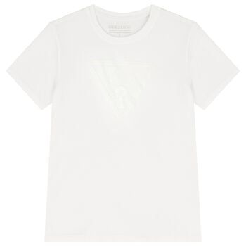 Boys White Logo T-Shirt 