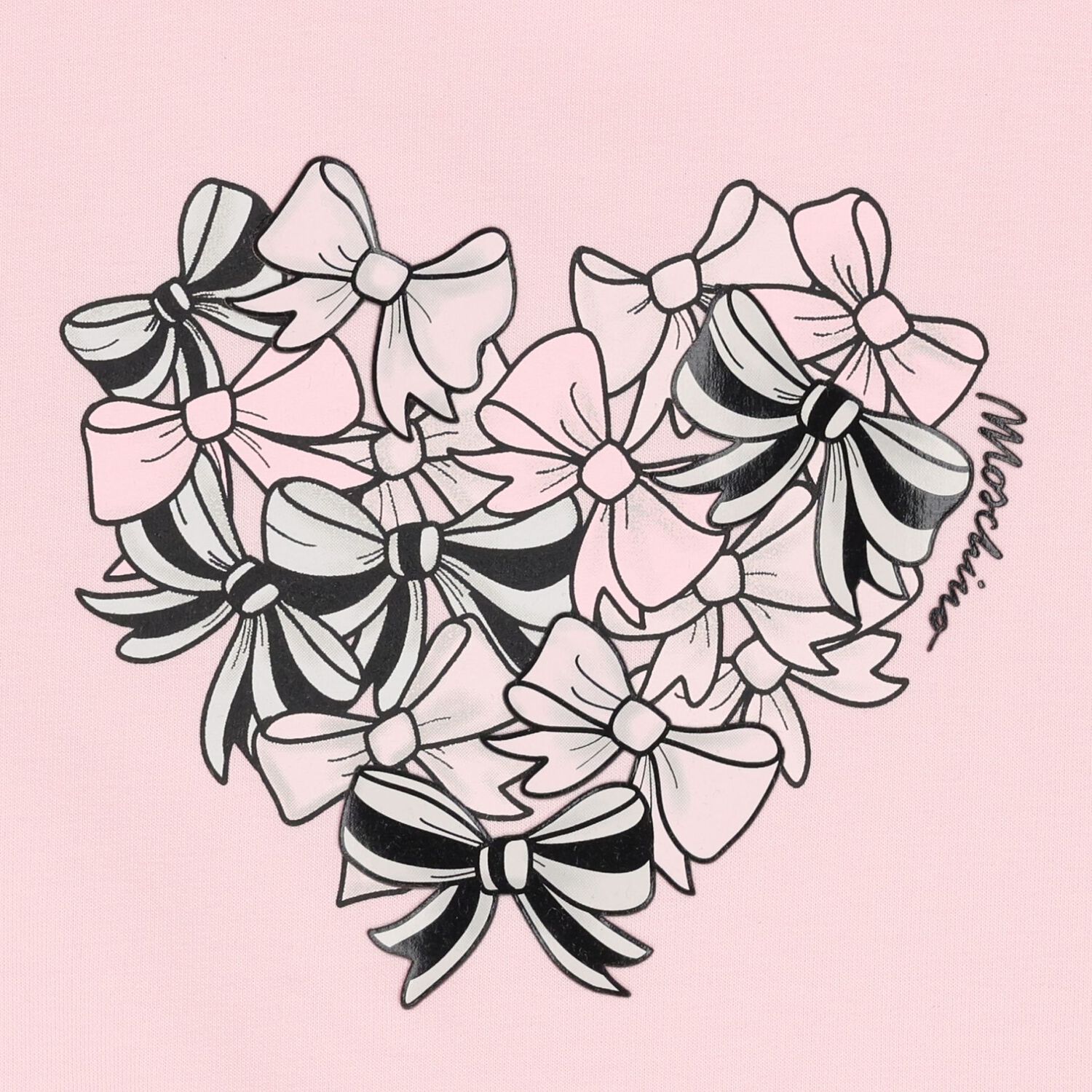 فستان بنات بالشعار بفيونكه باللون الوردى , 1, hi-res