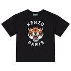 تيشيرت بالشعار باللون الأسود, 1, hi-res