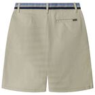 Boys Beige Logo Shorts, 1, hi-res