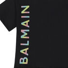 فستان بالشعار باللون الاسود, 1, hi-res