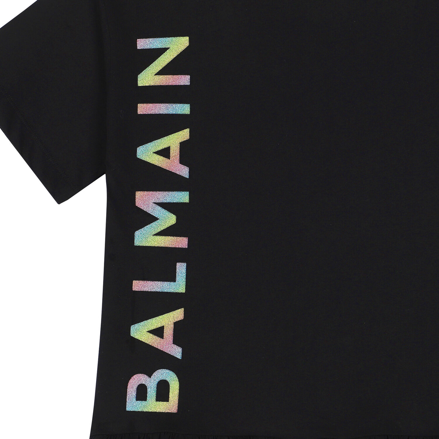 فستان بالشعار باللون الاسود, 1, hi-res