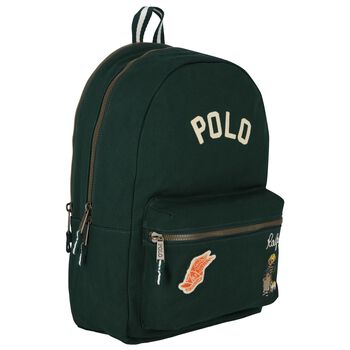 Boys Green Logo Varsity Backpack ( 44cm )