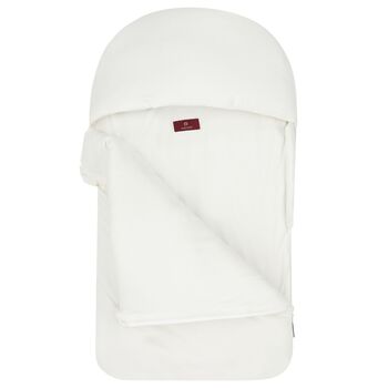 Baby Girls Ivory & Gold Logo Nest