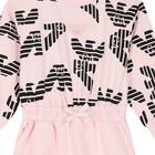 Girls Pink Logo Dress, 1, hi-res