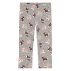 Younger Girls Grey Teddy Bear Leggings, 1, hi-res