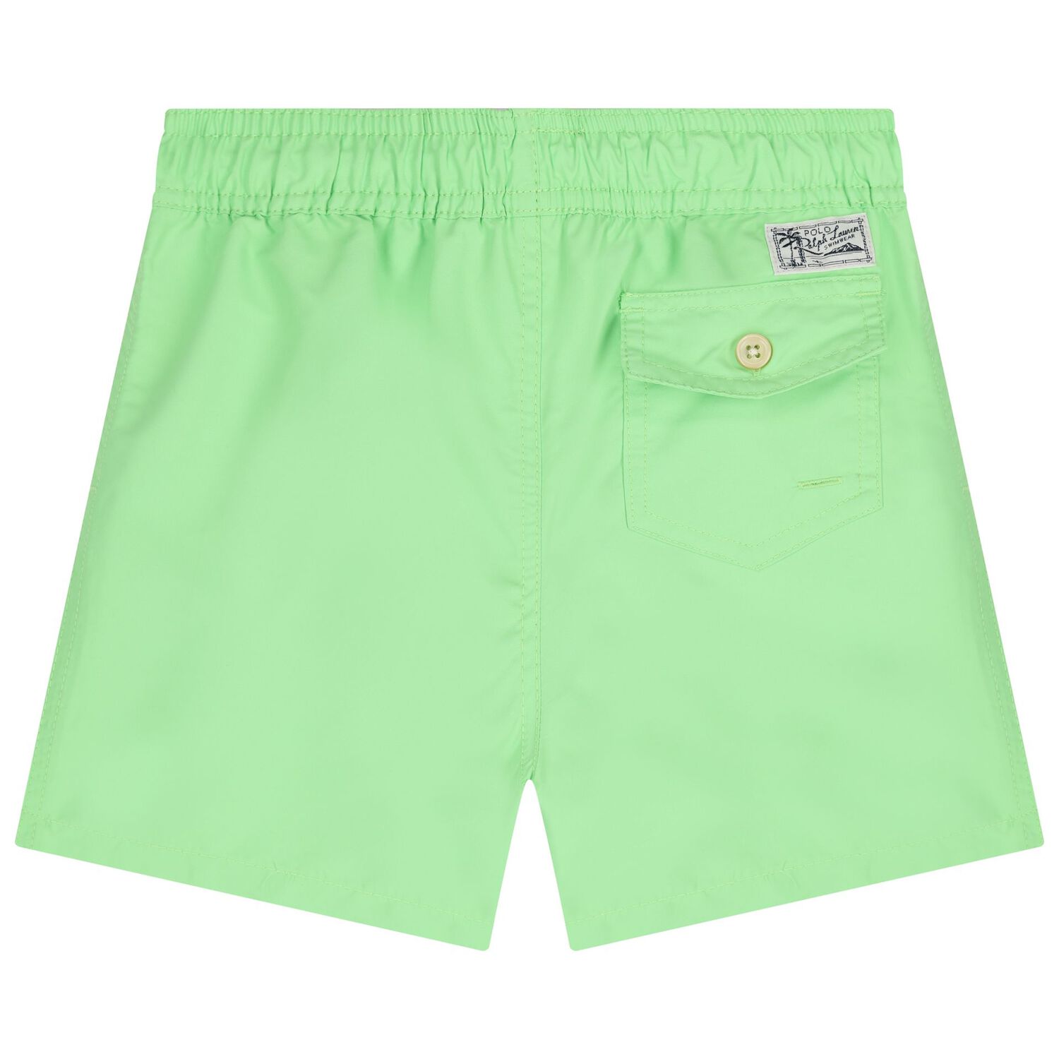 Boys Green Logo Swim Shorts, 1, hi-res