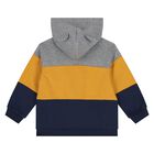 Younger Boys Grey, Yellow & Navy Blue Tracksuit Set ( 3 Piece ), 1, hi-res