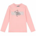 Pink Logo Long Sleeve Top, 3, hi-res