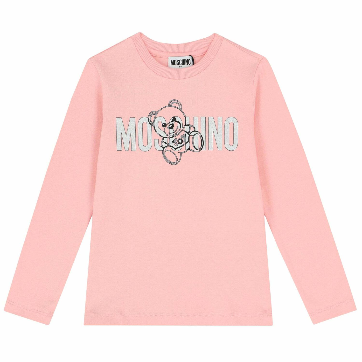 Pink Logo Long Sleeve Top, 3, hi-res image number null