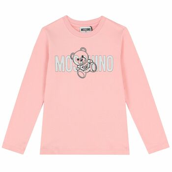 Pink Logo Long Sleeve Top