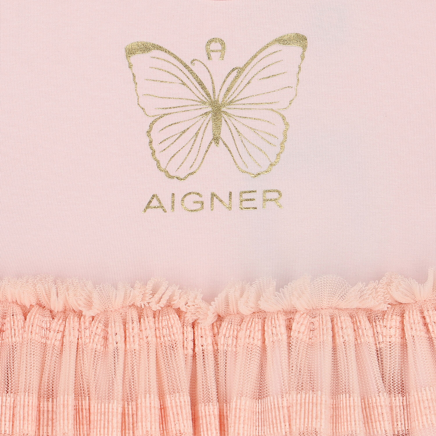 Younger Girls Pink Butterfly Dress, 1, hi-res