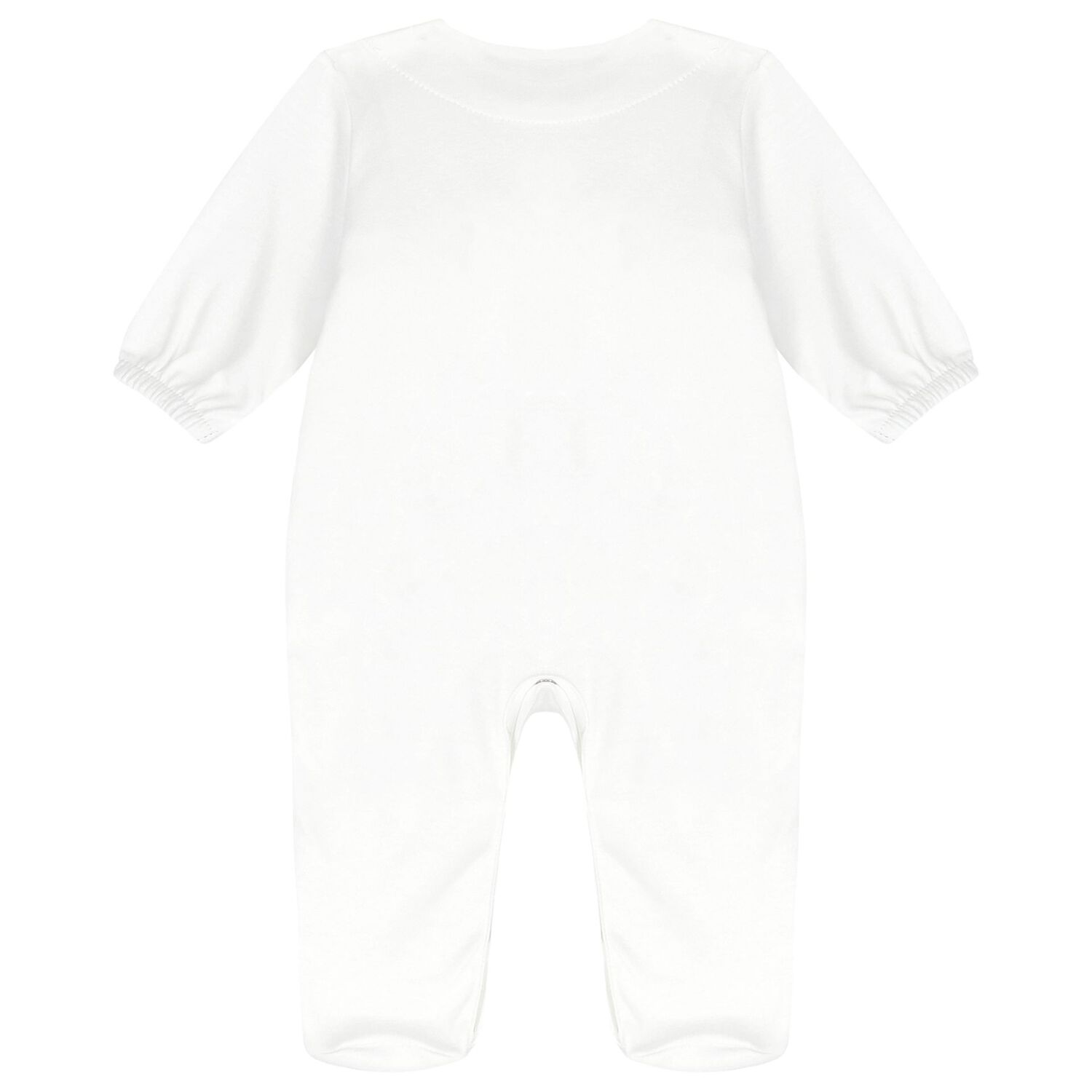 Baby Girls Ivory Flower Babygrow, 2, hi-res