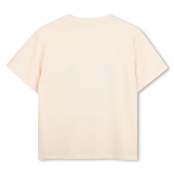 Beige Elephant Logo T-Shirt 